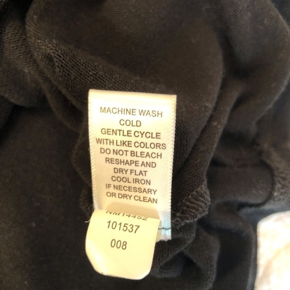 Neiman Marcus Asymmetrical Oversized Black Top - S - Picture 7 of 9